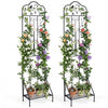 Lucktree Metal Garden Trellis for Climbing Plants