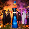 Lucktree 10 FT Animated Halloween Inflatable Pumpkin Gentleman Decoration