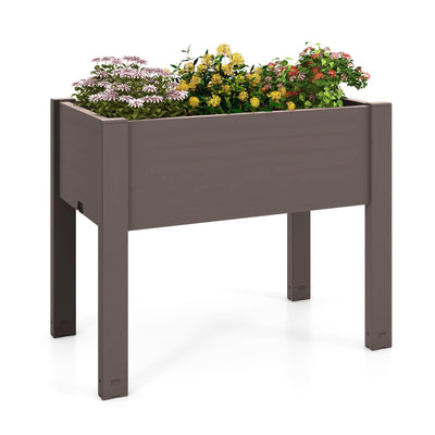 Lucktree Raised Garden Bed with Legs, Self-Watering Planter Box with Water Level Indicator
