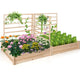 Lucktree Raised Garden Bed with Trellis