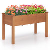 49" L x 23 W x 30 H Elevated Wood Planter Box with Protective Liner and Drain Hole