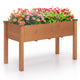 49" L x 23 W x 30 H Elevated Wood Planter Box with Protective Liner and Drain Hole
