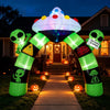 9.8 FT/ 300 CM Alien Halloween Inflatable Archway w/ Lights