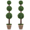 Lucktree Artificial Triple Ball Boxwood Tree 4 FT Fake Topiary Tree(1/2)