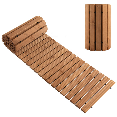 Lucktree 8ft Wooden Garden Pathway