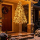 Lucktree LED Birch Tree, 5/6/7 FT Pre-lit Twig Tree with Warm White Light LED Lights, Weighted Base