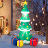 Lucktree 6 FT Inflatable Christmas Tree, Blow up Christmas Tree with 3 Gift Boxes, Self Inflating X-mas Tree with LED Lights