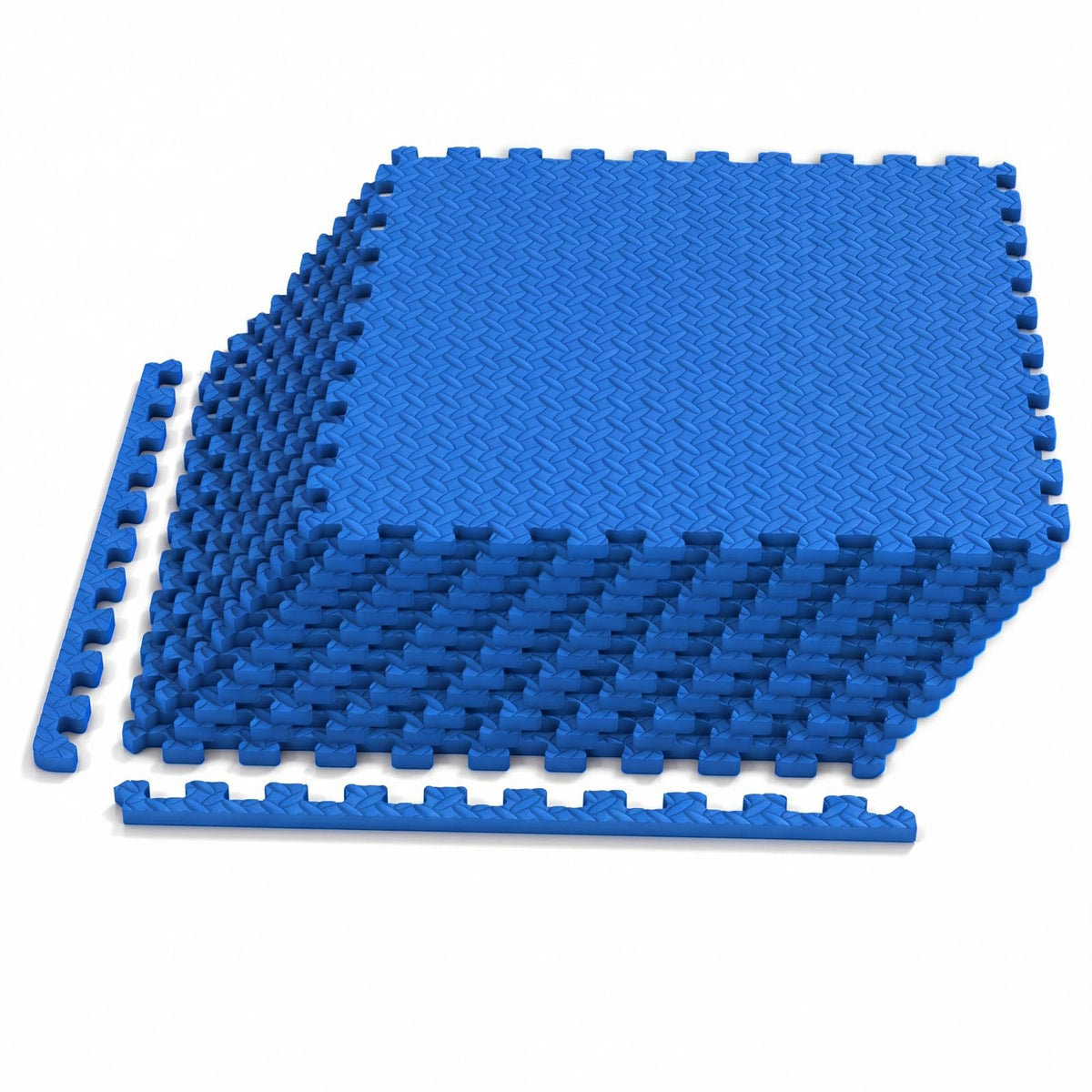 Lucktree 12/24/36/48 Tiles Exercise Flooring Mats with Border