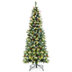 Snow Flocked Artificial Hinged Xmas Tree
