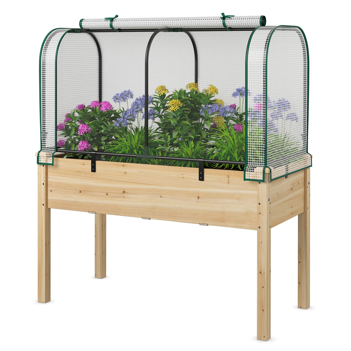 Lucktree Raised Garden Bed with Cover
