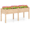 73" L x 23" W x 30" H Raised Garden Bed with Drain Hole