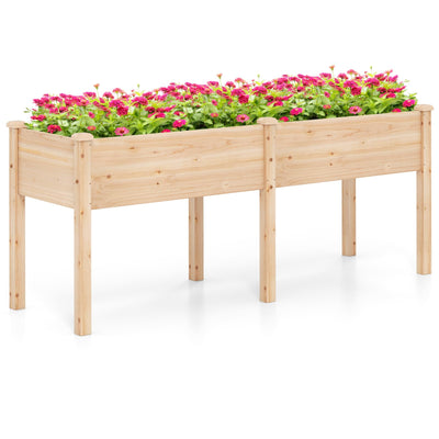 73" L x 23" W x 30" H Raised Garden Bed with Drain Hole