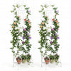 Lucktree Metal Garden Trellis for Climbing Plants
