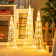 Lucktree Set of 3 Lighted Christmas Cone Trees