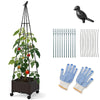 Lucktree Raised Garden Bed with Wheels & Tomato Cage