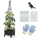 Lucktree Raised Garden Bed with Wheels & Tomato Cage