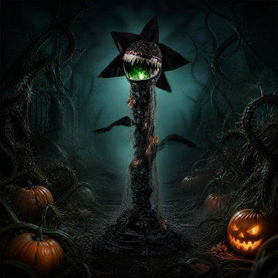 Lucktree 6.2 FT Halloween Animated Standing Horror Piranha Plant Decoration