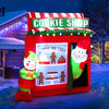 Lucktree Inflatable christmas Snowman, Santa Claus, Built-in Colorful LED Lights
