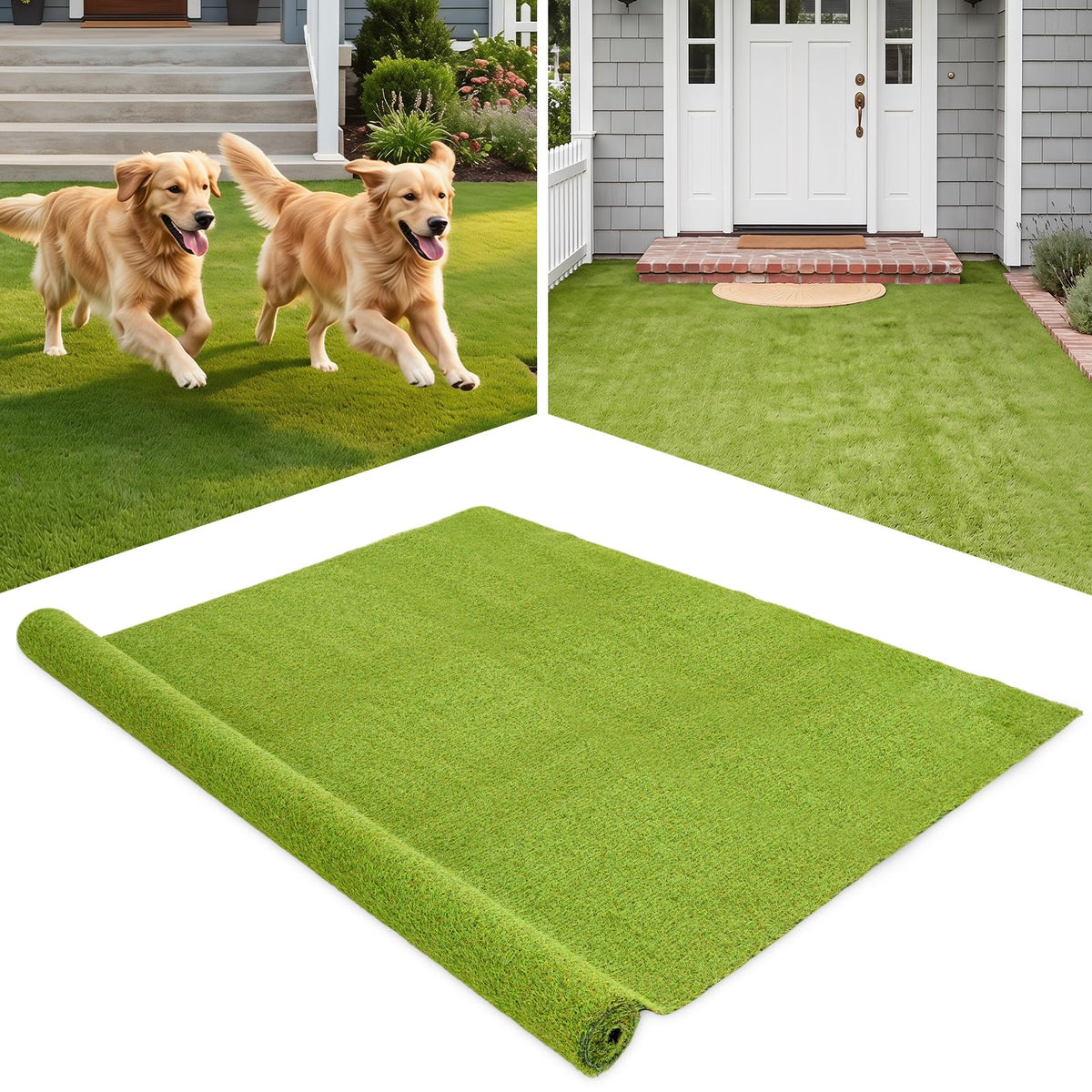 Lucktree 15 FT x 7 FT Artificial Turf Rug