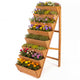 Lucktree 8-Tier Wooden Vertical Raised Garden Bedwith Legs