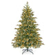 Lucktree 6ft Pre-Lit Artificial Christmas Tree, Hinged Full Xmas Pine Tree with 240 Warm White LED Lights