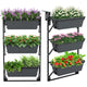 Lucktree Vertical Raised Garden Bed, Hanging & Wall-Mounted Planter Garden Boxes