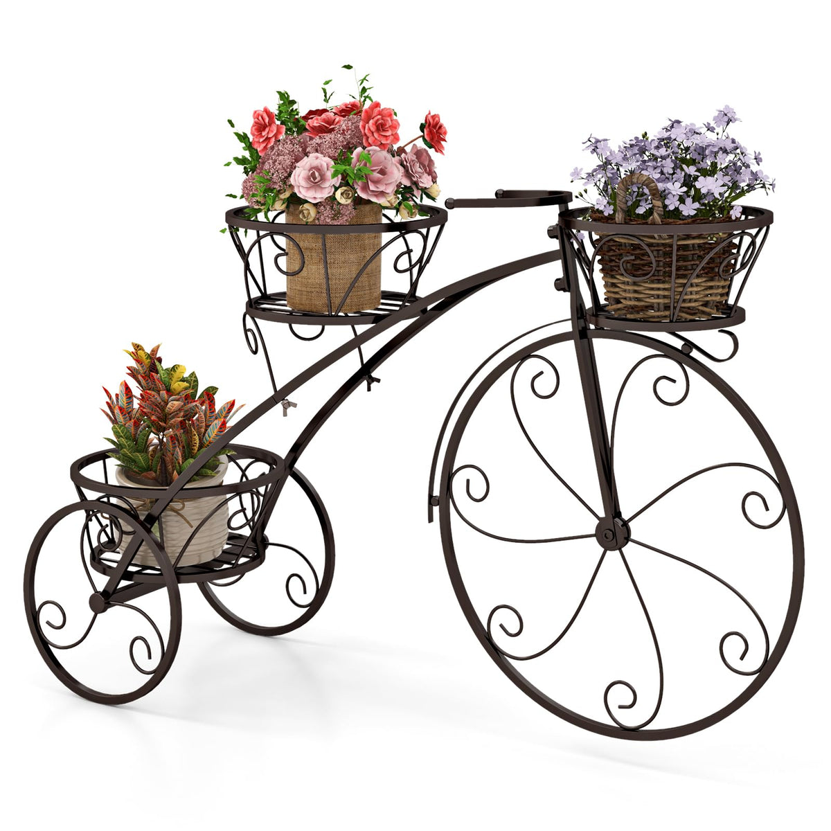 Lucktree Metal Bicycle Planter