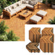 Lucktree 30 PCS Interlocking Patio Flooring Tiles with Drainage Base