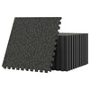 Lucktree 0.79" Thick Rubber Top Exercise Mat 48 Sq Ft