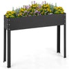 Lucktree Raised Garden Bed, Metal Planter Box with Legs, Drain Hole, Outdoor Indoor Elevated Garden Box