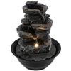 Lucktree Tabletop Water Fountain with LED Lights