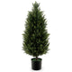 3FT Artificial Topiary Cedar Tree Faux Potted Plants Artificial Cypress Tree
