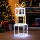 Lucktree Stacked Lighted Gift Boxes Set of 3 Pre-Lit Christmas Present Box Lights