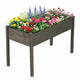 Lucktree Solid Pine Wood Planter Box w/Legs