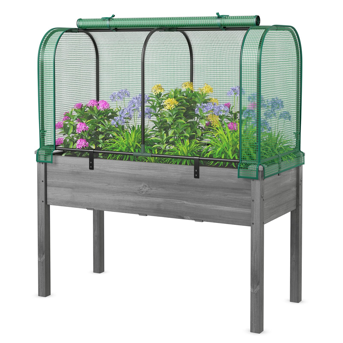 Lucktree Raised Garden Bed with Cover