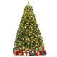 7 FT Pre-lit Christmas Tree Artificial Hinged Xmas Tree