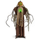 Lucktree 6 FT Halloween Light Up Talking Ghost Pumpkin with Glowing Ribs and Moving Head