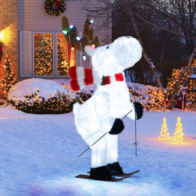 Lucktree Lighted Christmas Reindeer Decoration