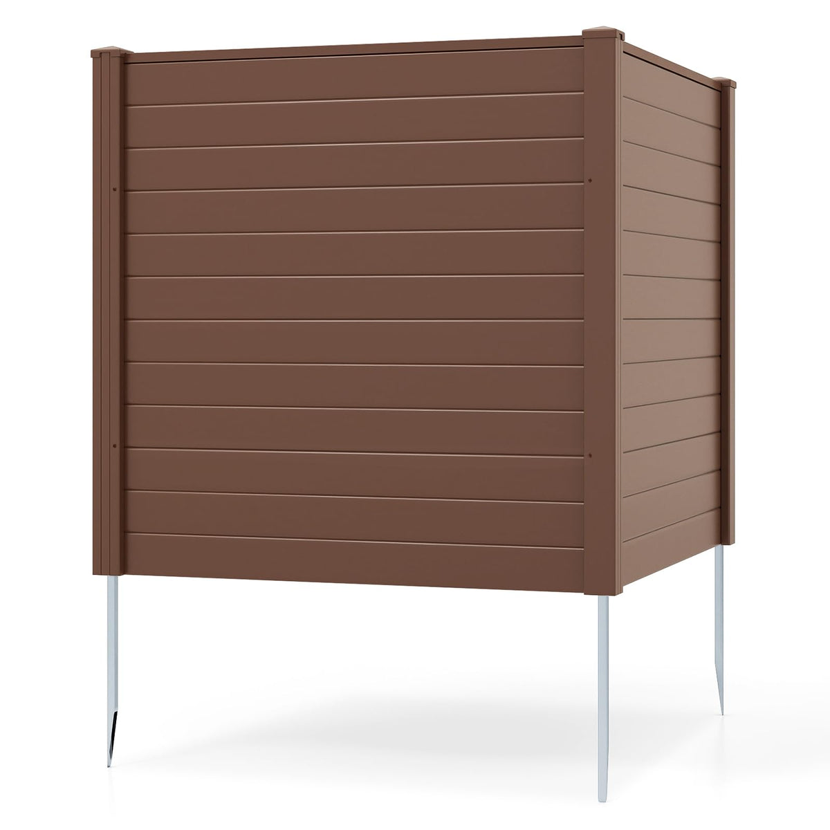 Lucktree Air Conditioner Fence 2/4 Panels - 48''W x 48''H Outdoor Privacy Screen with Upgraded Metal Stakes