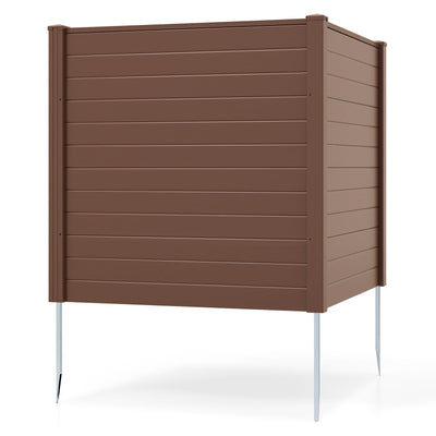 Lucktree Air Conditioner Fence 2/4 Panels - 48''W x 48''H Outdoor Privacy Screen with Upgraded Metal Stakes
