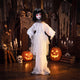 Lucktree 4 FT Animated Halloween Doll Girl with Shaking Head & Posable Arms
