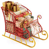 Lucktree Metal Christmas Santa Sleigh Basket