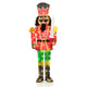 Lucktree 5 FT Lighted Christmas Nutcracker with Glitter Sword