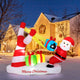 Lucktree 7 FT Christmas Inflatable Santa Outdoor Decoration