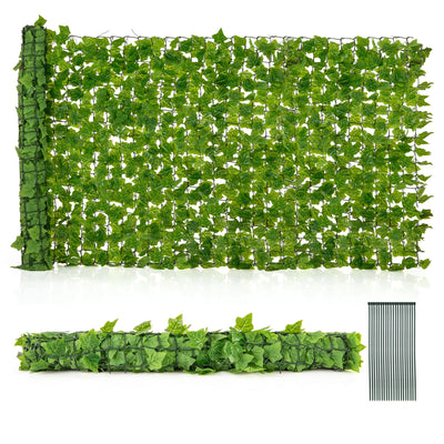 Lucktree Artificial Ivy Privacy Fence 2 Pack - 120" x 40" Artificial Hedges Fence