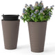 Lucktree 18" Tall Flower Pot Set of 2 Modern Decorative Planter Pots