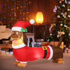 Lucktree 5.2 ft Inflatable Long Weiner Dog, Blow Up Yard Decoration
