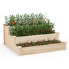 Lucktree 3-Tier Raised Garden Bed, Tiered Planter Box