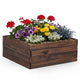 Lucktree 23" x 23" Square Wooden Raised Garden Bed (1/2)