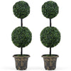 Lucktree 3 FT Artificial Boxwood Topiary Tree(1/2)